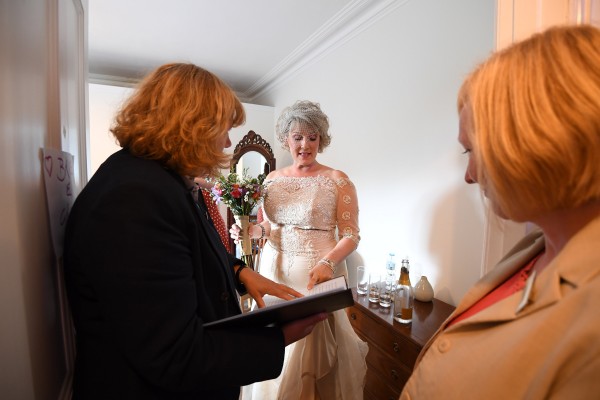 Cheryl and Lawrence's Joyful and Operatic Celebrant Ceremony. The Cornish Celebrants. Bob Berry Photography